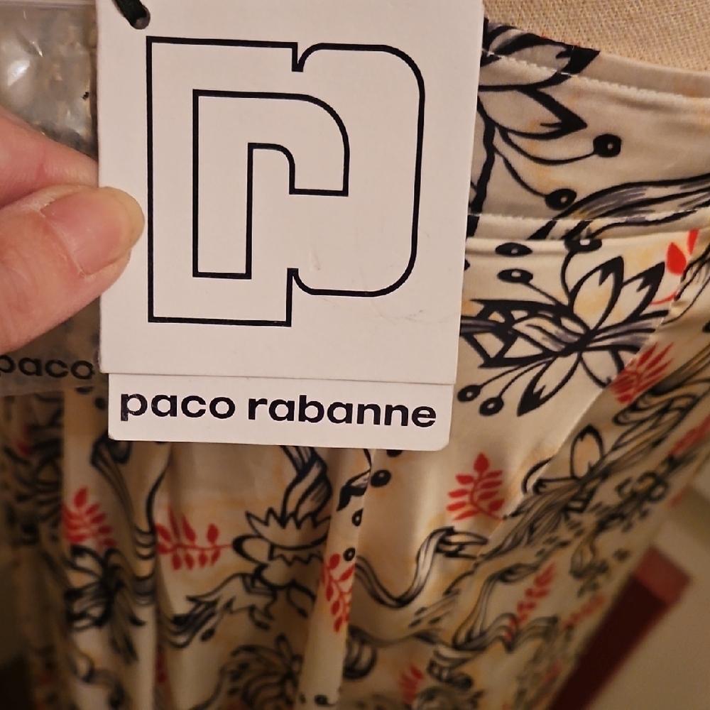 Paco Rabanne Floral Print Maxi Skirt - Picture 2 of 11